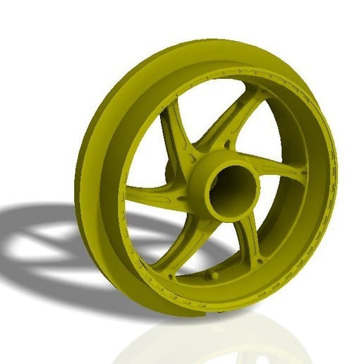 Download STL file Front and rear OZ 6 spoke bike rims print model 3D print model • Design to
